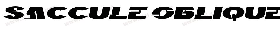 Saccule Oblique字体转换